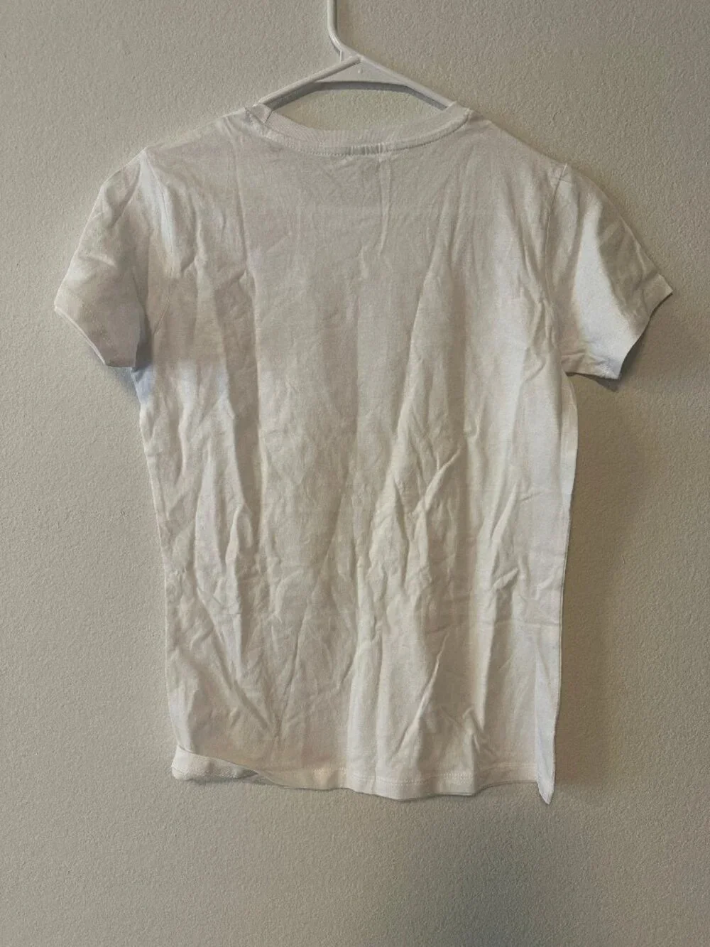 Cannes French Riviera Glitter Graphic T-Shirt Women's Medium White 100% Cotton